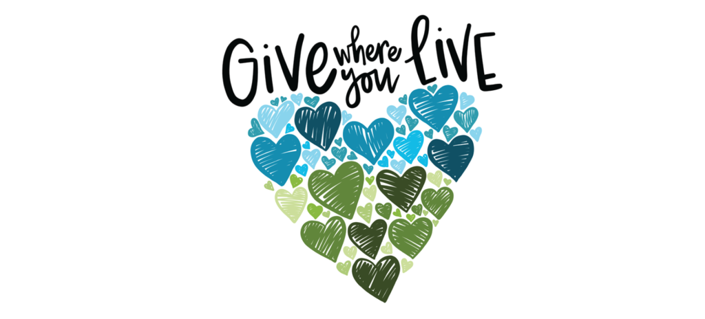 Graphic that reads: Give where you live