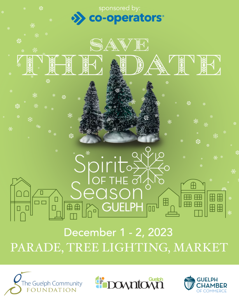 Spirit of the Season Save the Dates December 1 & 2, 2023 PARADE, TREE LIGHTING, MARKET, sponsored by co-operators