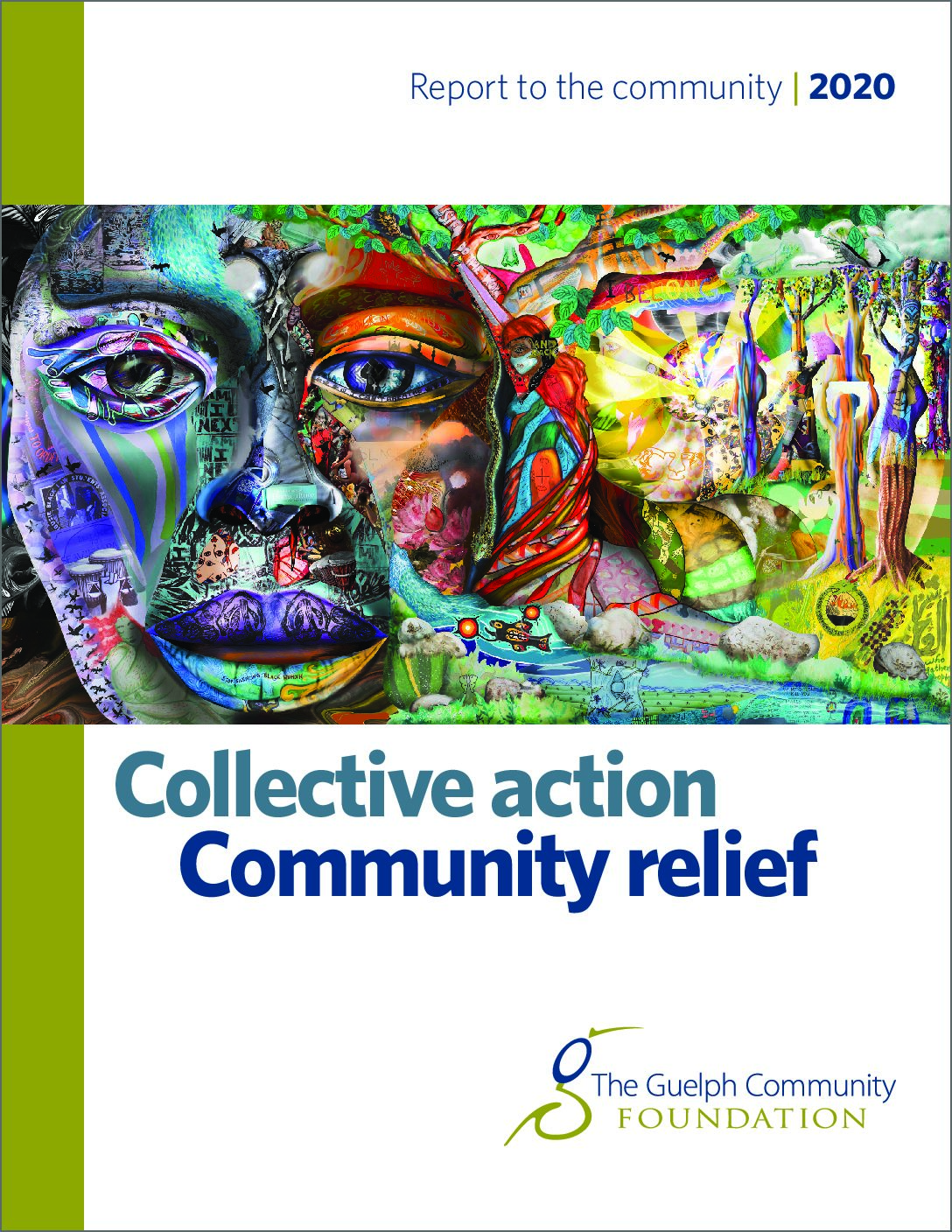 The Cover of the GCF Annual Report 2020, subtitle Collective Action Community Relief