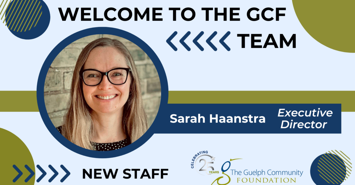 Welcome to the GCF Team, New Staff Sarah Haanstra ED Graphic